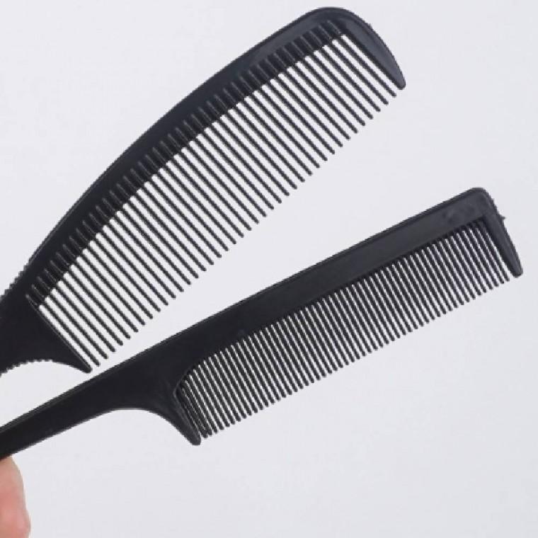 (블랙) 2P 머리빗세트 미용실빗 휴대용빗 미용빗 헤어