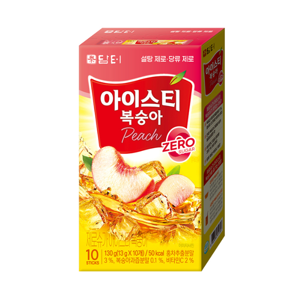 제로슈가 아이스티 복숭아 10T 담터