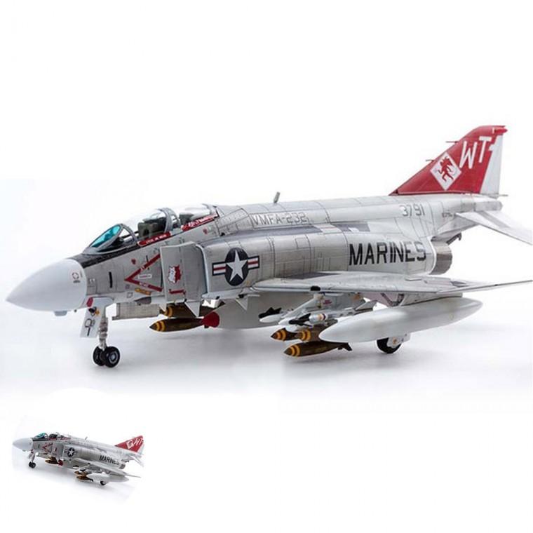 장난감조립 프라모델놀이 밀리터리모형 모형밀리터리 모형완구 1대72 미해병대 F-4J VMFA-232 레드데블스