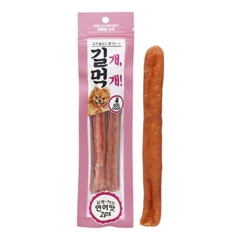 참좋은간식 강아지 간식 스틱 애견간식 연어맛 2P