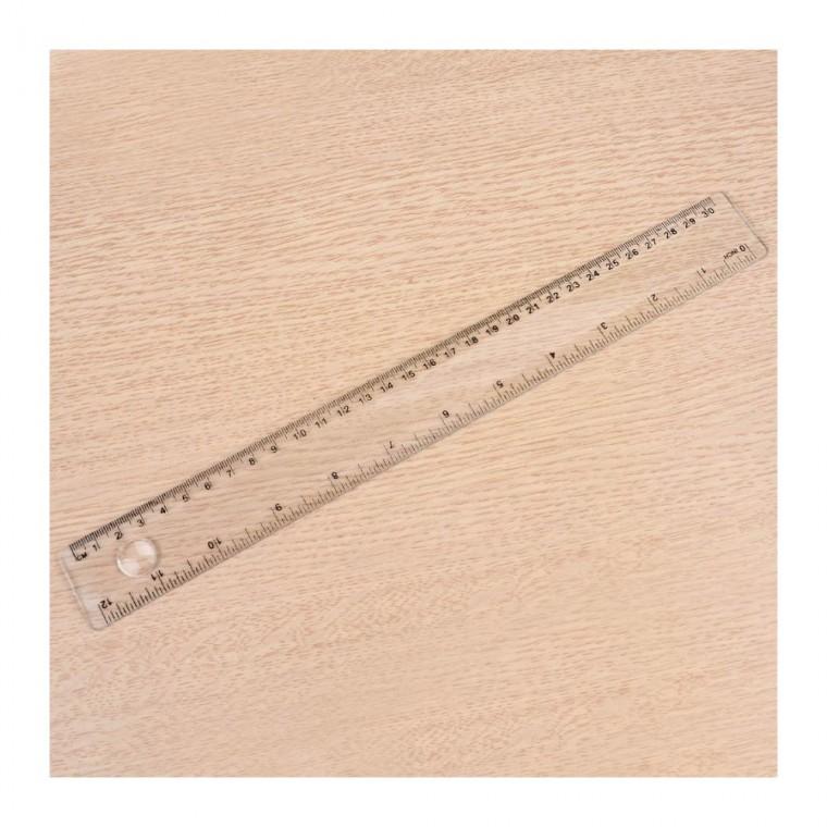 30cm 돋보기 플라스틱자 확대경 눈금 학교 직선 사무 측정 문구 투명 학생