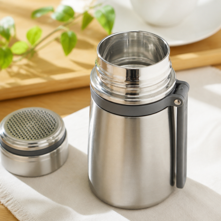 스테인리스 차망 보온보냉병 600ml 휴대용 티텀블러 산행 캠핑용