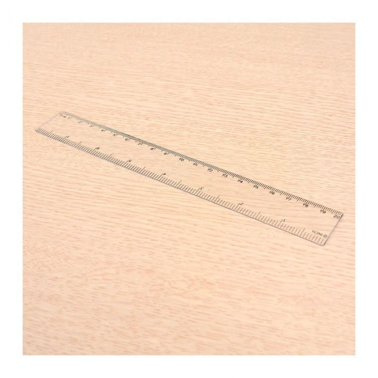 20cm 플라스틱자 학생 필기 사무 측정 눈금 학교 직선자 문구 투명 공부