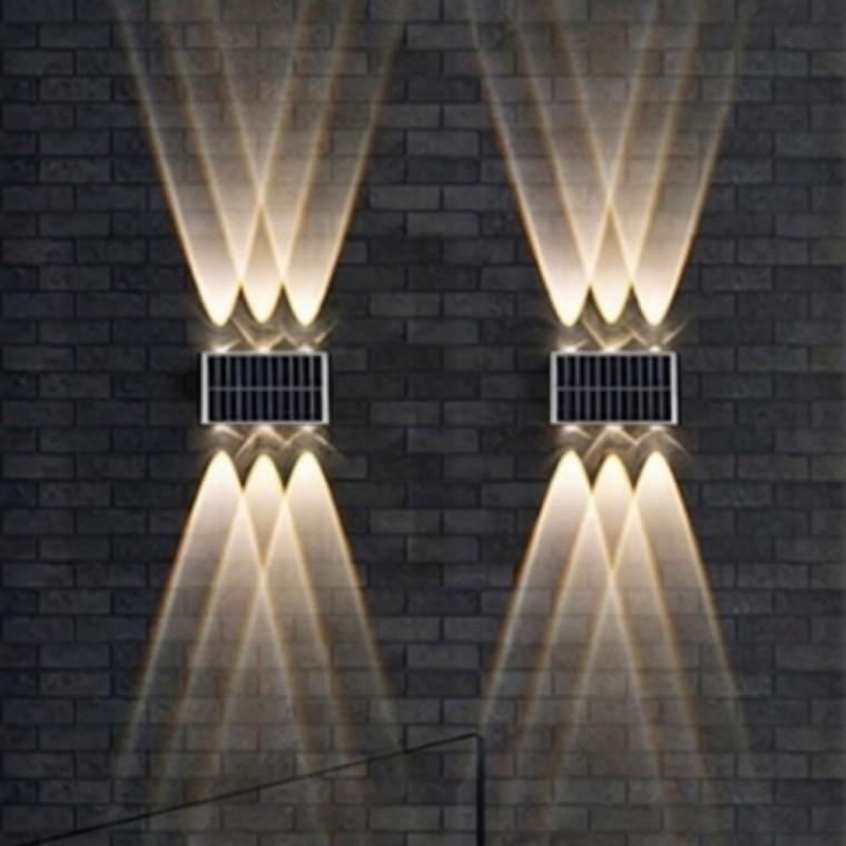 양방향 4구 6구 LED 태양광 정원등 벽부등 조명