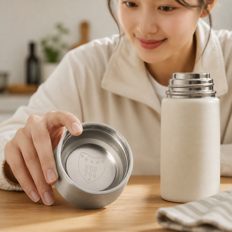 알로하 316 스테인리스 텀블러 보온보냉 물병 캠핑 등산용 100ml