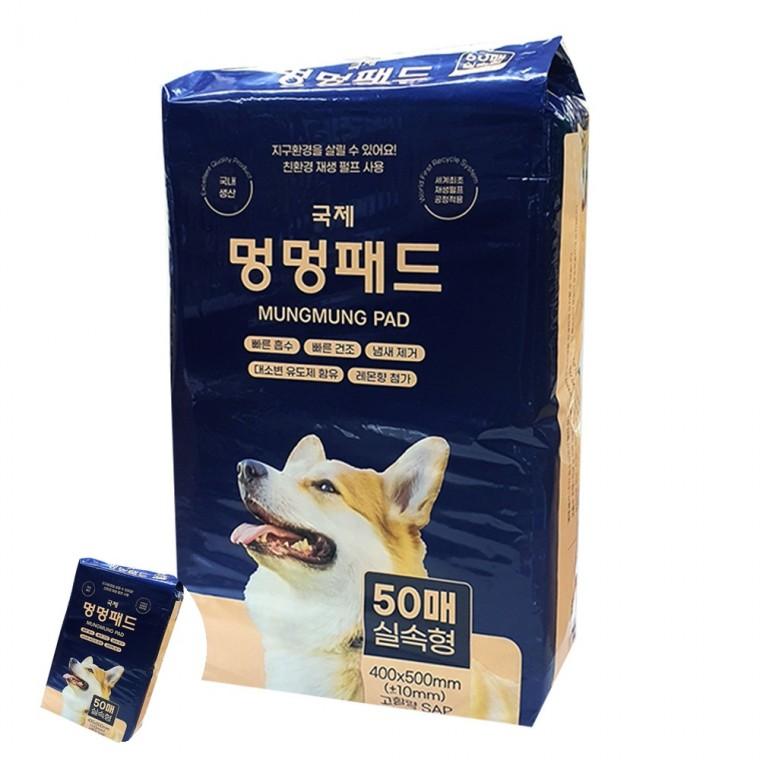 배변매트 애견배변패드 개배변패드 반려견패드 강아지오줌패드 배변패드 50매 블루포장