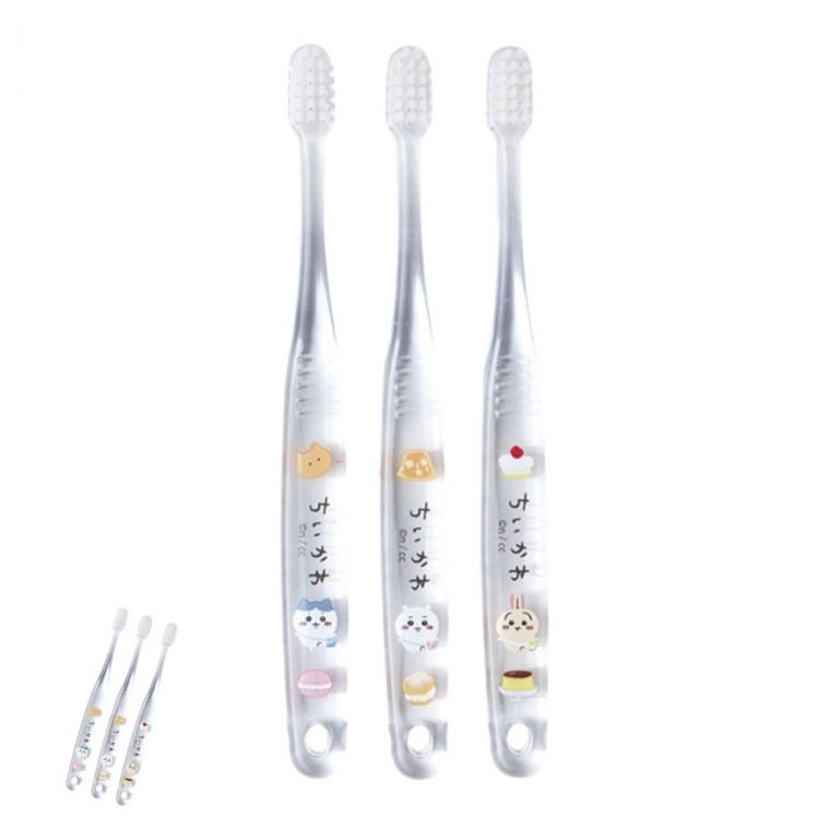 아동칫솔 캐릭터칫솔 아이칫솔 어린이칫솔 아기칫솔 치이카와 아동용 칫솔 3P 세트 캡포함 STEP2