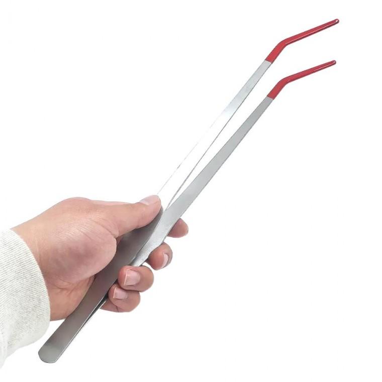 파충류 도마뱀 먹이 핀셋 밀웜 피딩용 곡선 집게