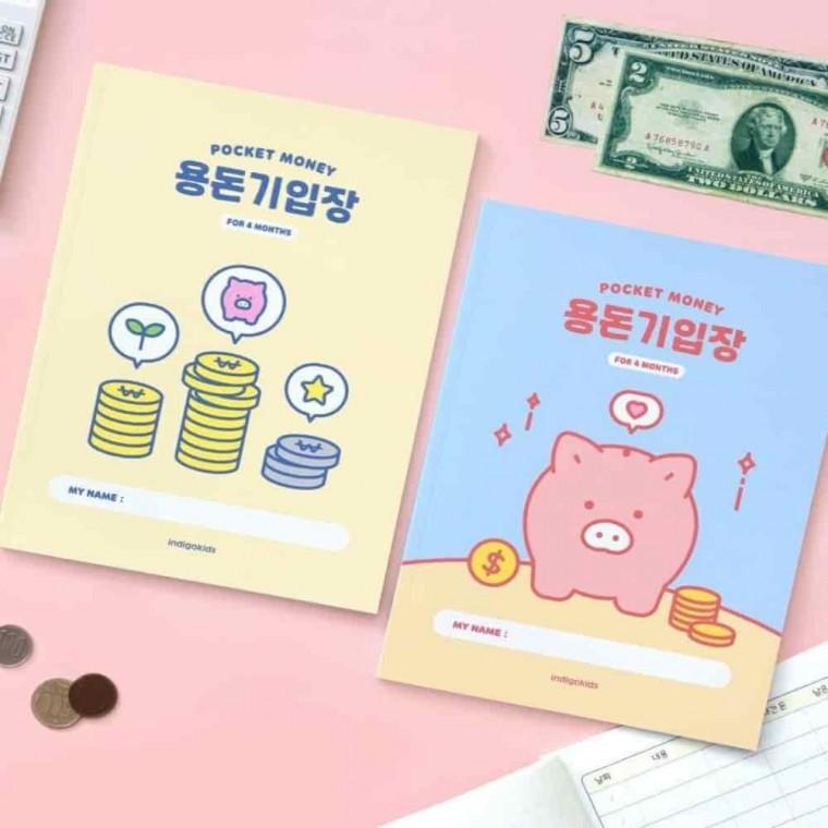 용돈수첩 수기가계부 가계부 캐시북 용돈기입장 4개월