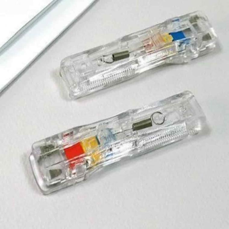 클립집게 사무용품 사무용클립 서류클립 투명 나이스러 소형