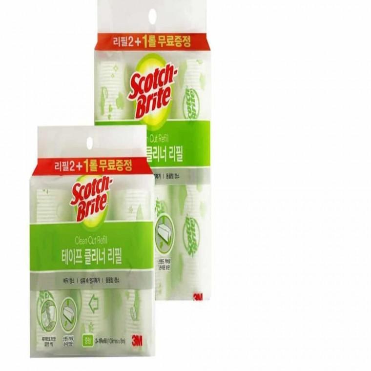 테이프 클리너(리필 2+1) 택1 찍찍이청소 청소용돌돌이 개털제거 고양이털청소 청소테이프 고양이털제거 청
