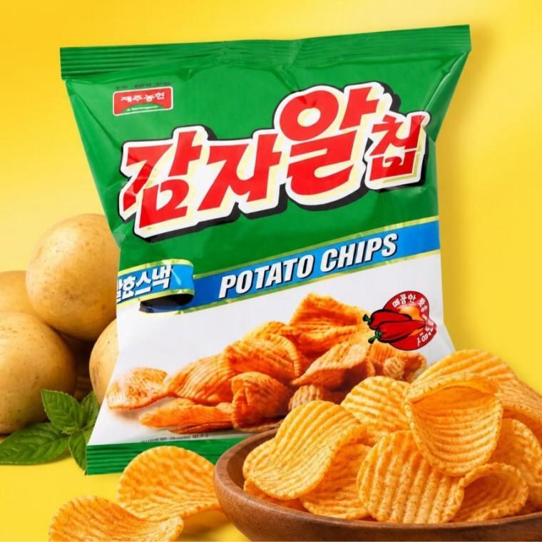 [묶음배송] 감자알칩 10봉 - 사무실 간식 직장인 오후 당충전 탕비실 간식 추억의 불량식품 어린이집 간식