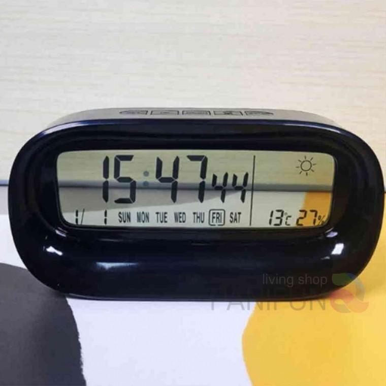 디지털온습도계 시계 블랙 침대시계 습도시계 온습도시계 테이블시계 온도시계