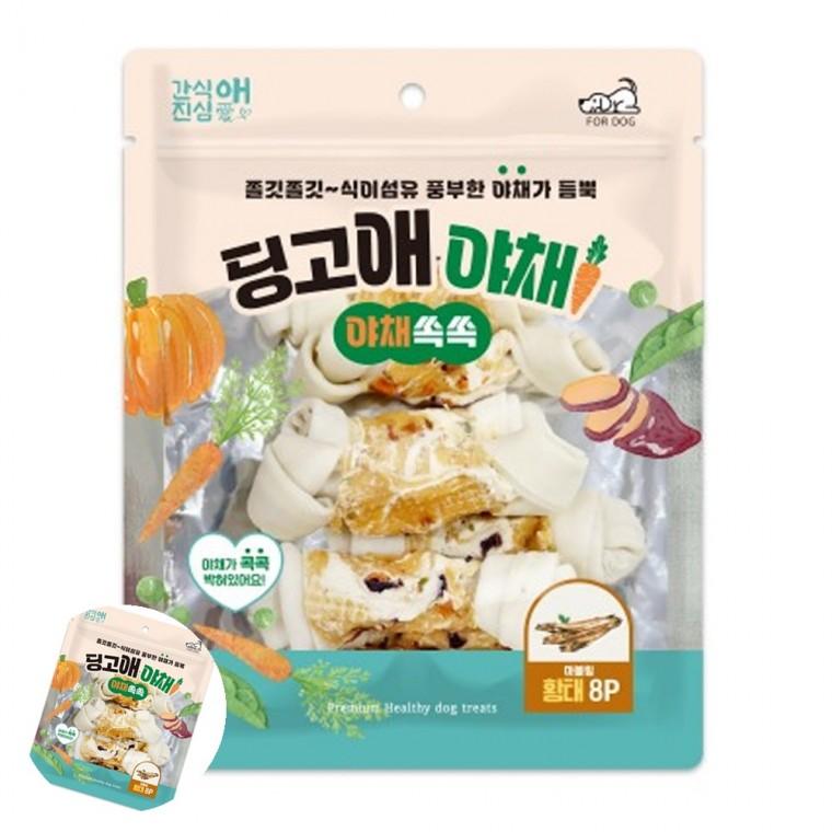 반려견간식 강아지치석간식 강아지장어간식 애견간식 강아지영양간식 강아지 딩고애야채 마블링 딩고본 황