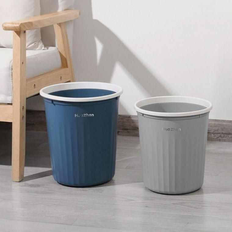 간편한 원형 오픈 휴지통 책상 사무실 화장실 쓰레기통 10L 15L