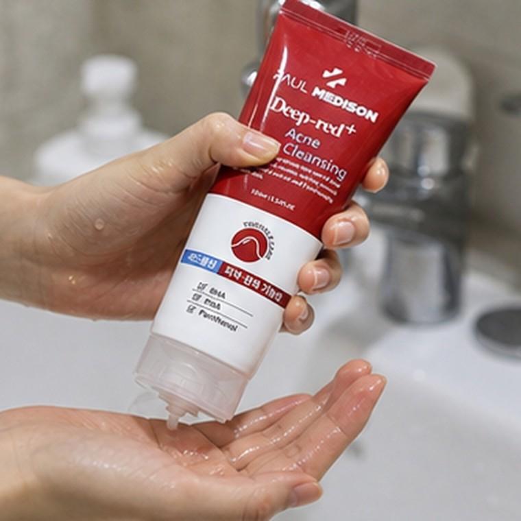 딥레드 아크네 트러블 피부 폼클렌징 BHA PHA 진정 세안 155ml