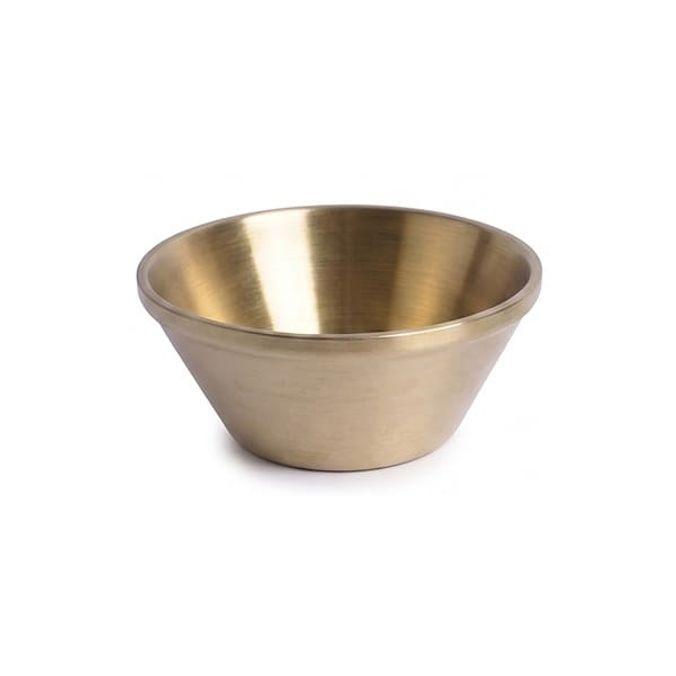 티타늄 이중 빙수볼 디저트볼 아이스크림 그릇 샐러드볼 4호 18cm