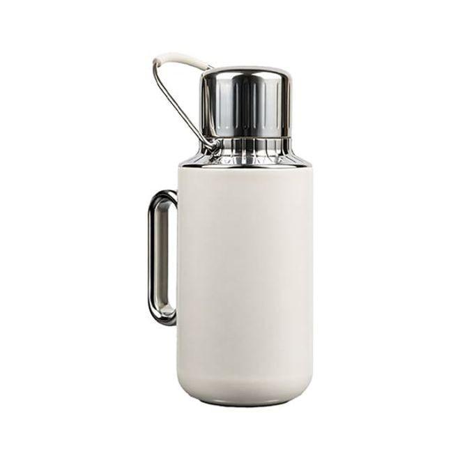 코멕스 스텐 텀블러 휴대용 보온물통 보냉병 800ml 인텔리 실키 화이트