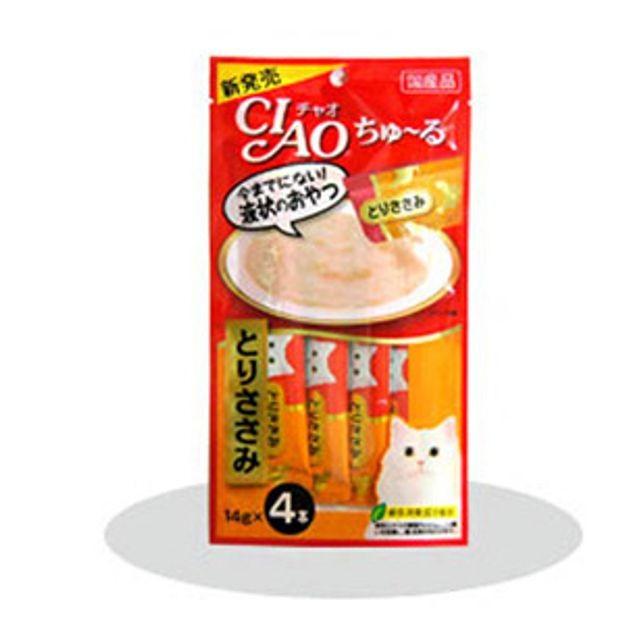 이나바 챠오 츄루 닭가슴살 14g 4p 고양이 간식