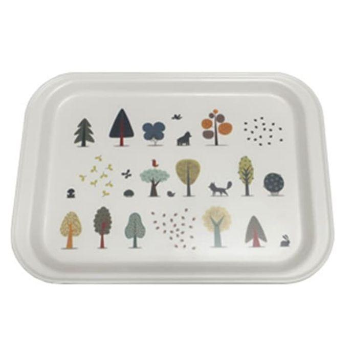 무광 멜라민 쟁반 가정 카페 주방 서빙 트레이 대 37cm