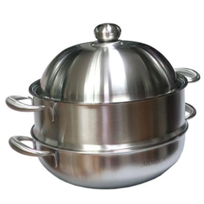 모리카 스텐 찜솥 만두 고기 찜요리 다용도 2단 찜냄비 28cm