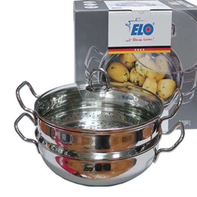 ELO 스텐 찜솥 만두 고기 찜요리 다용도 2단 찜냄비 28cm