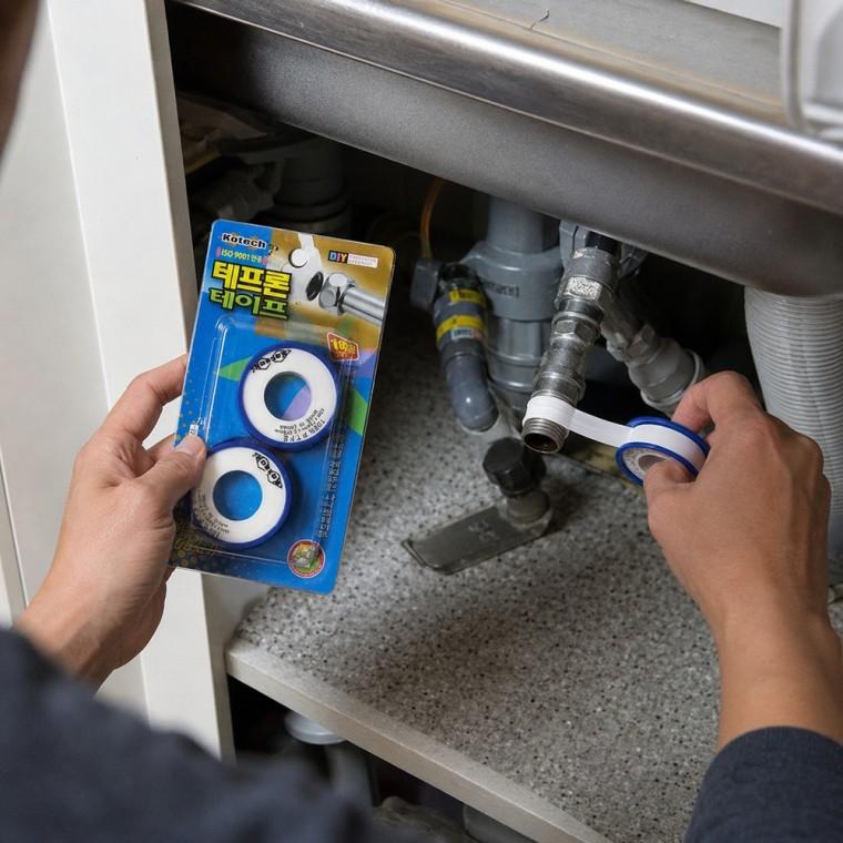 PTFE 테프론 수도테이프 12mm 0 075mm 12m 누수 방지