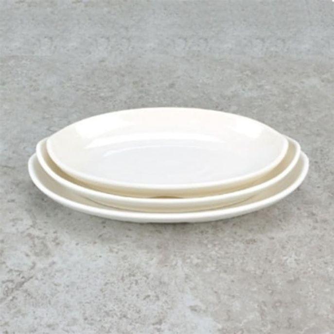 멜라민 타원접시 메인 플레이팅 요리접시 생선 반찬 접시 중