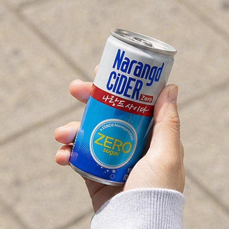 제로슈가 사이다 캔 탄산음료 180ml 0kcal 무설탕 식사와 함께