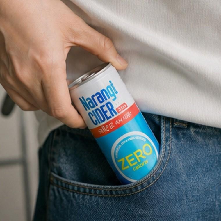 제로 사이다 캔음료 245ml 0kcal 간편 음용 알루미늄캔