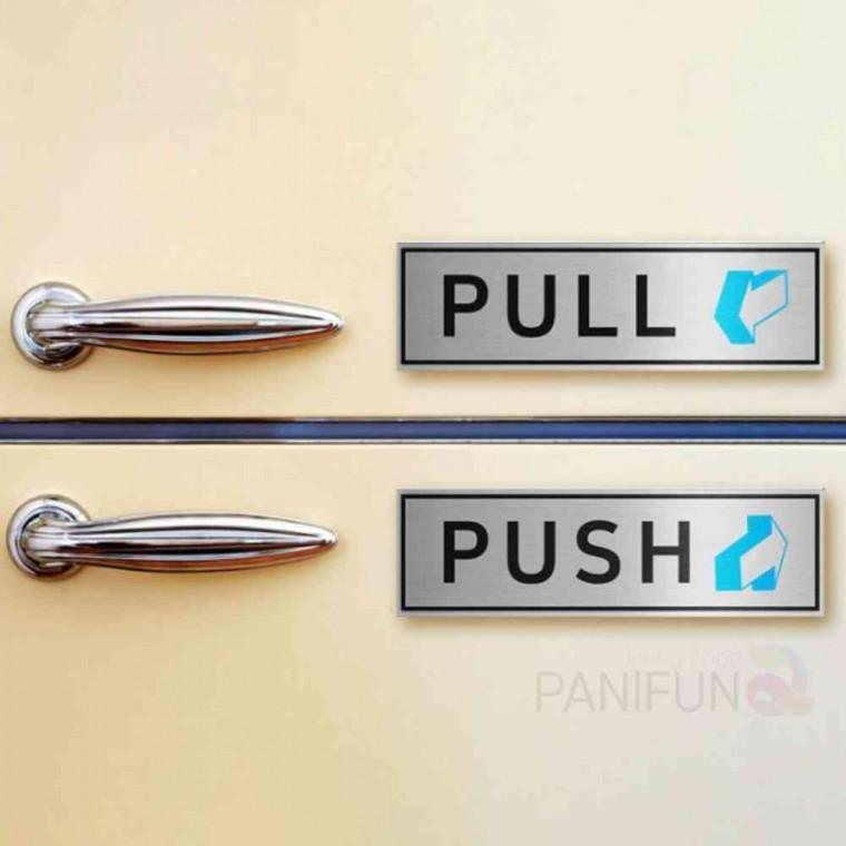 출입문스티커 PULL PUSH 당기시오표지판 도어스티커 미시오당기시오 당기세요미세요 미세요당기세요