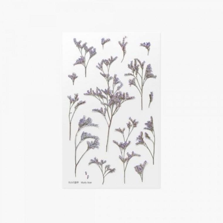 미스티블루 압화 디자인 스티커 다꾸 용품