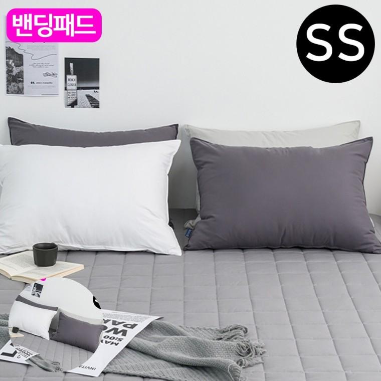 침대침구 침대요 매트깔개 메트리스패드 이불깔개 샤이니 순면 밴딩 패드 슈퍼싱글 SS 그레이 카페트겸용