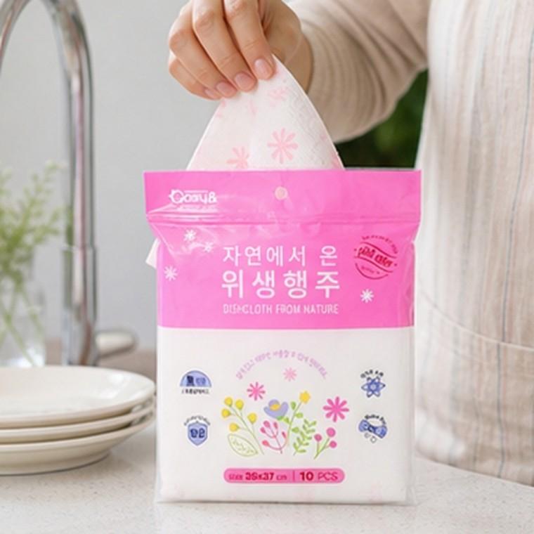 빨아쓰는 위생행주 10매x2 주방행주 물기제거 식기닦이 설거지 행주세트