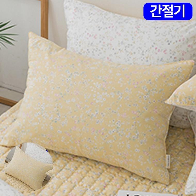 베개덮개 유아베개커버 베개패드 베개속커버 면베개커버 빈티지플라워 마이크로 모달 간절기 베개커버 50x7