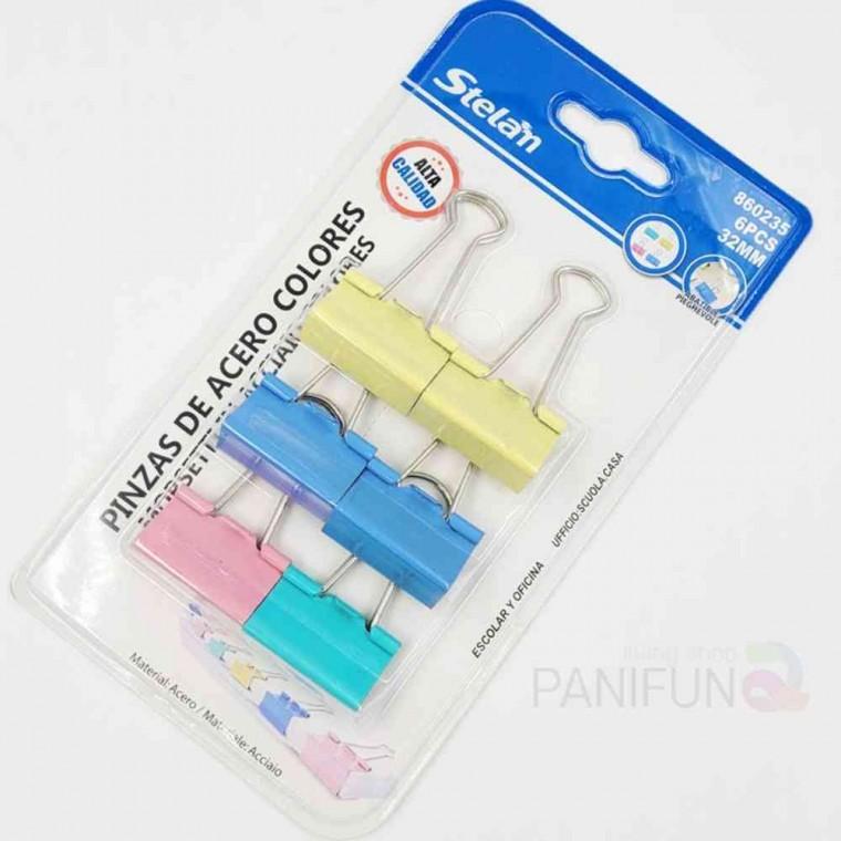파스텔 서류집게 클립 32mm 서류정리 문서집게 종이클립 사무용집게 집게클립