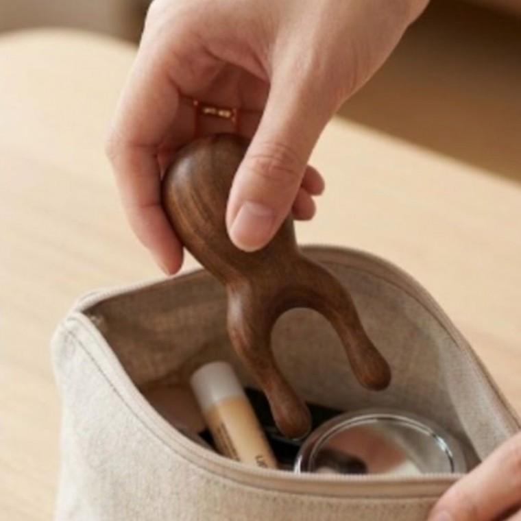 휴대용 우드 지압기 괄사 마사지기