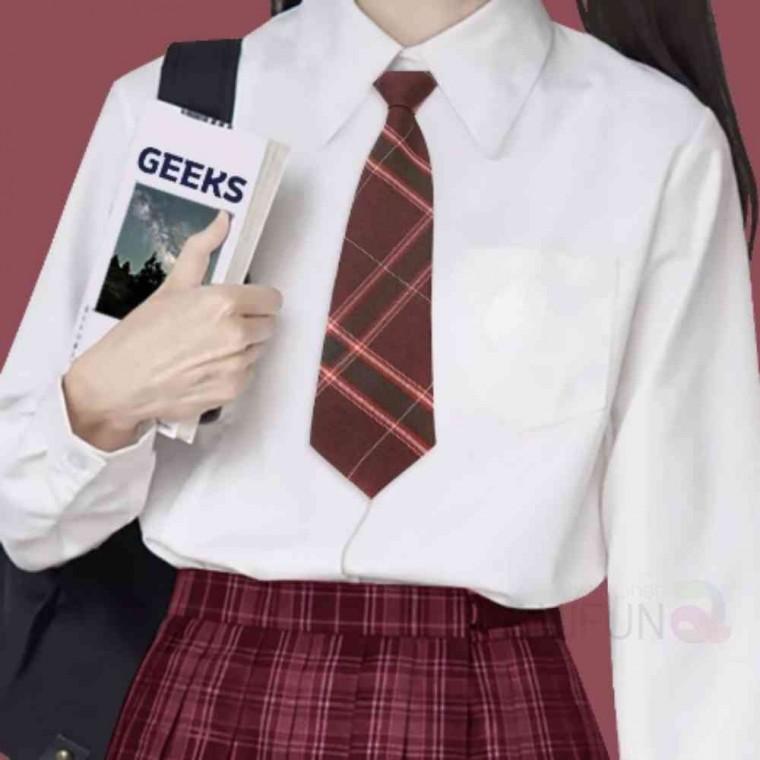 체크 넥타이 와인 BJ의상 이벤트코스프레 코스프레넥타이 패션넥타이 교복코스프레