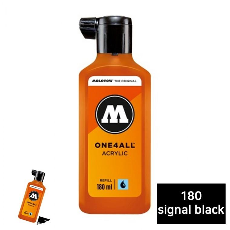 마커펜리필잉크 아크릴펜 모로토우마카펜 크롬마커 아크릴마카 원포올 마카 리필 180ml 180 signal black