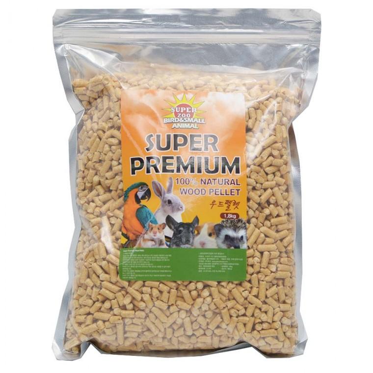 슈퍼주 소동물 바닥재 토끼 햄스터 화장실 베딩 우드펠렛 1.8kg