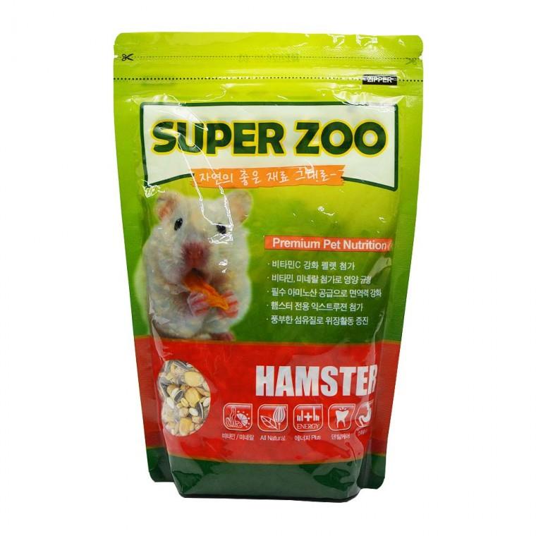 슈퍼주 햄스터 배합사료 이갈이 영양 간식 먹이 600g