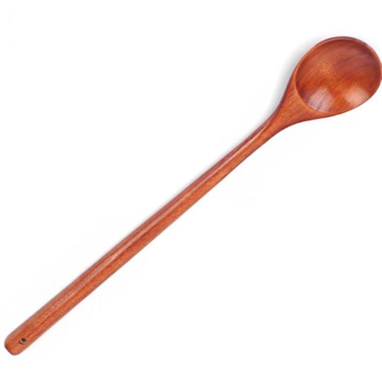 나무 스푼 33cm 긴스푼 뷔페스푼