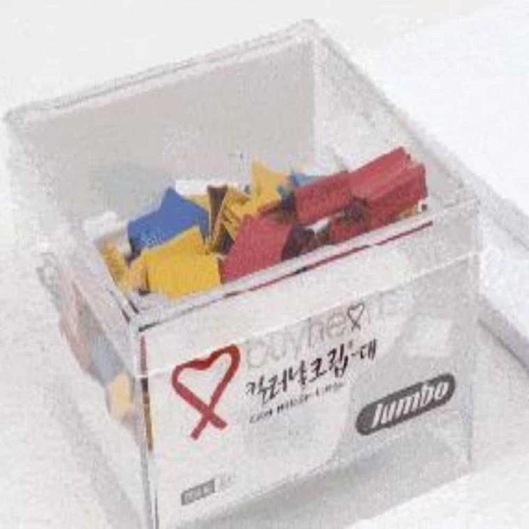 컬러 날크립(대) 서류클립 종이홀더 문구클립 예쁜클립 페이퍼클립