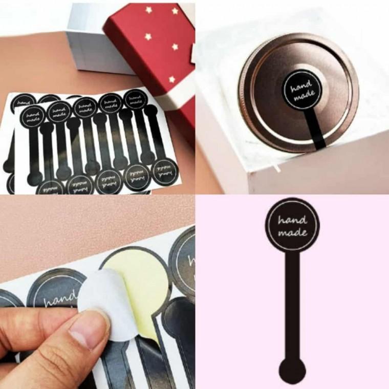 띠 핸드메이드 스티커 도시락스티커 선물포장용품 핸드메이드라벨 선물스티커 상자스티커