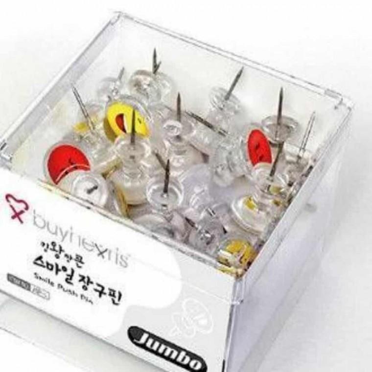 문서 압핀 16mm 장구압정 앞핀 플라스틱압정 칼라핀 고정핀
