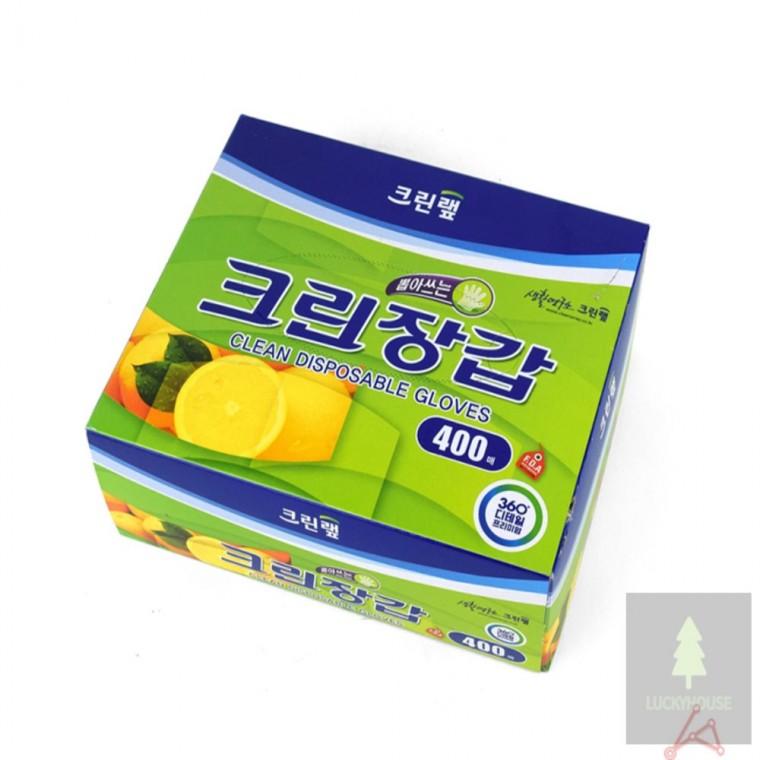 크린 위생장갑 중 400매 주방장갑 크린랩일회용비닐장갑 일회용장갑