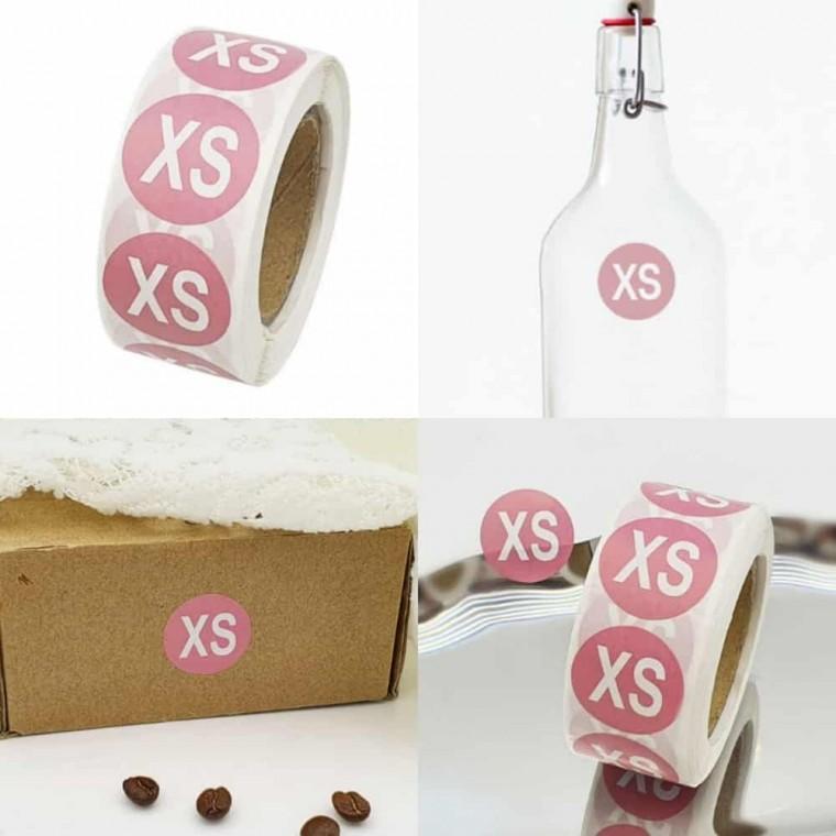 사이즈 스티커 XS 의류사이즈스티커 의류라벨 의류용스티커 옷스티커 의류라벨지