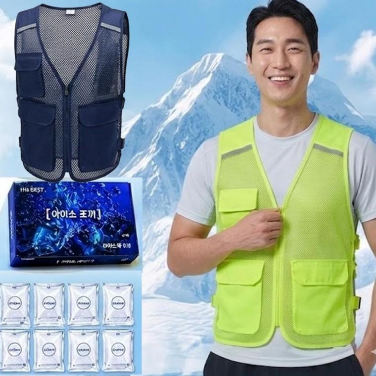메쉬 시원한 아이스 조끼 망사 얼음 냉조끼 아이스팩 여름 작업