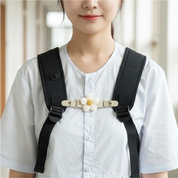 [기회공작소] 플라워 멀티 클립 백팩 가방걸이 스트랩 홀더 물병 장갑 모자 고정 여행 캠핑 소품