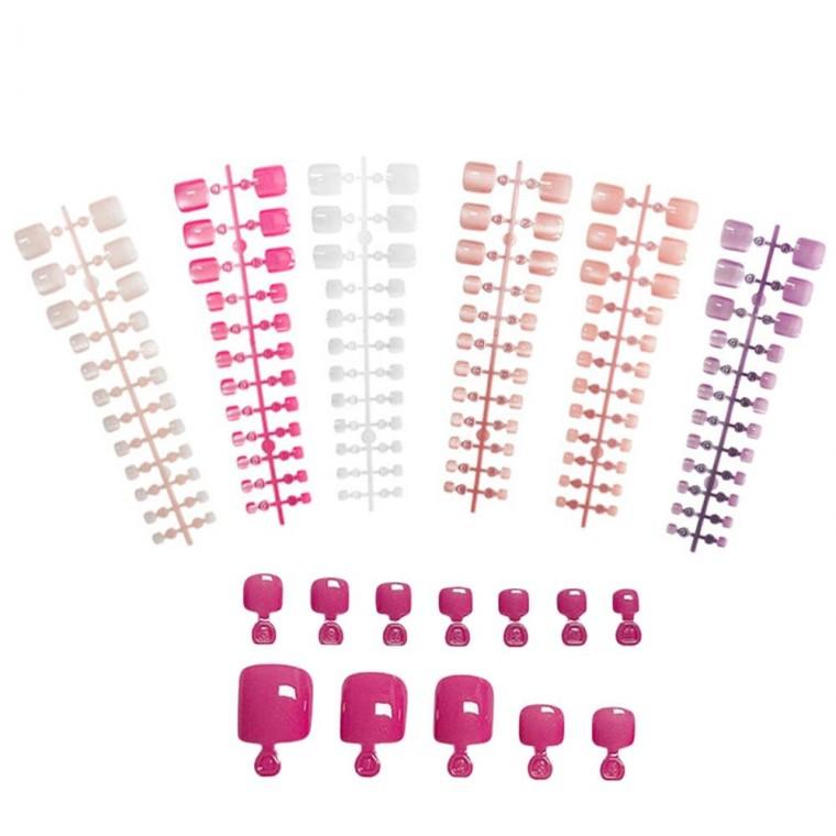 네일아트 패디큐어 은은 우아 24pcs 자석네일 패디팁